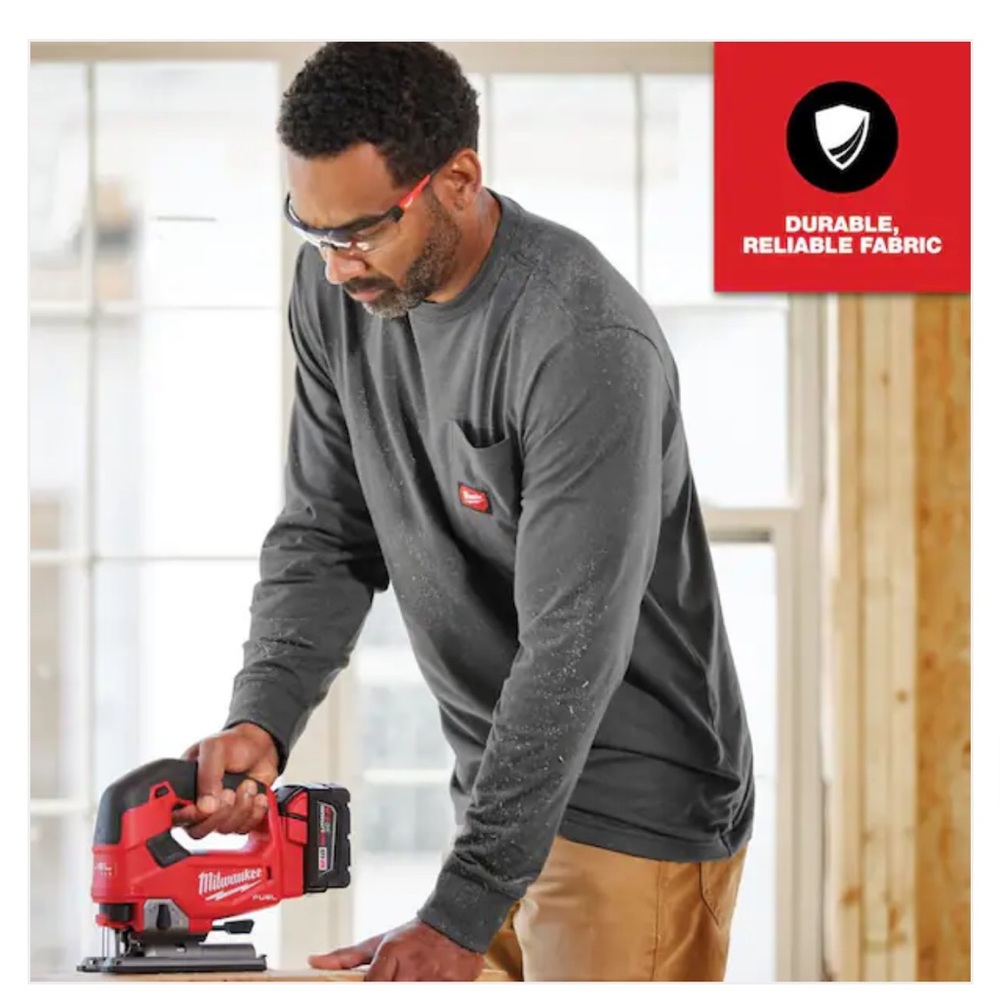 Milwaukee GRIDIRON™ Tees are built from durable, reliable fabric